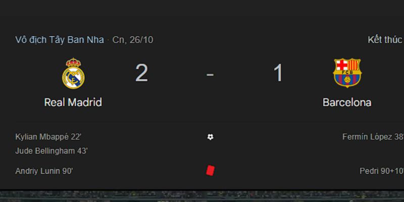 Kết quả Real Madrid vs Barcelona qua đánh giá từ chuyên gia