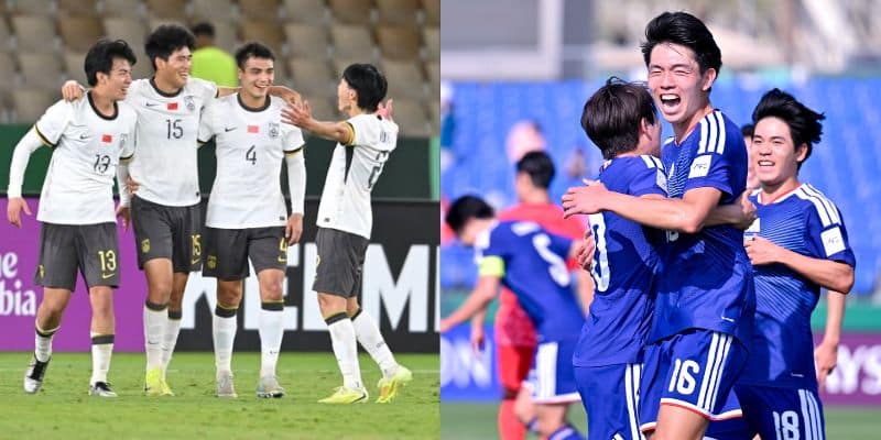 U23 Trung Quốc vs U23 Nhật Bản đều bước vào trận chung kết thuyết phục